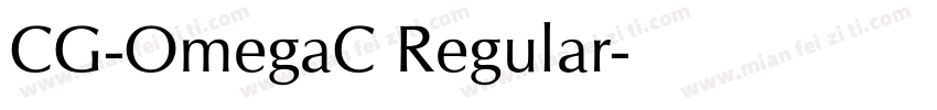 CG-OmegaC Regular字体转换